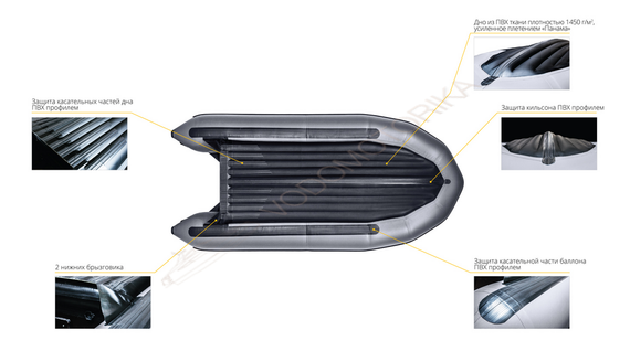 Надувная лодка Apache 3700 НДНД Prof