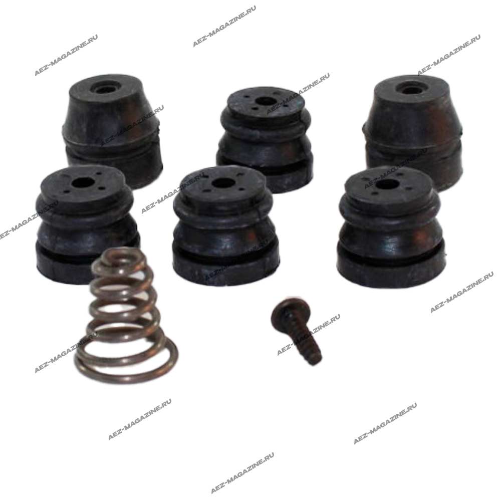 Набор аммортизаторов для китайских б/пил объемом 45-52 см3: А)4 шт В)1 шт С)2шт