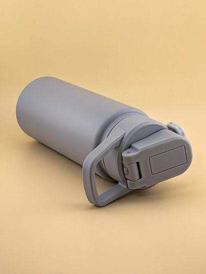 Термос-Бутылка спортивная 600 мл. Kamille KM 2177 из нержавеющей стали с замком и петлёй