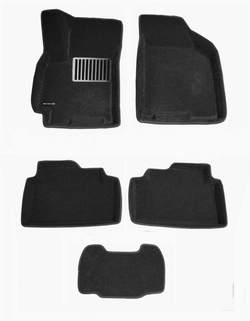 Коврики салона для CHEVROLET Lacetti (2004-2014) / DAEWOO Gentra (2014-) Euromat 3D Lux черные. Арт. EM3D-001506