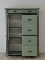 Комод деревянный Сюзанна с 5 ящиками и дверью