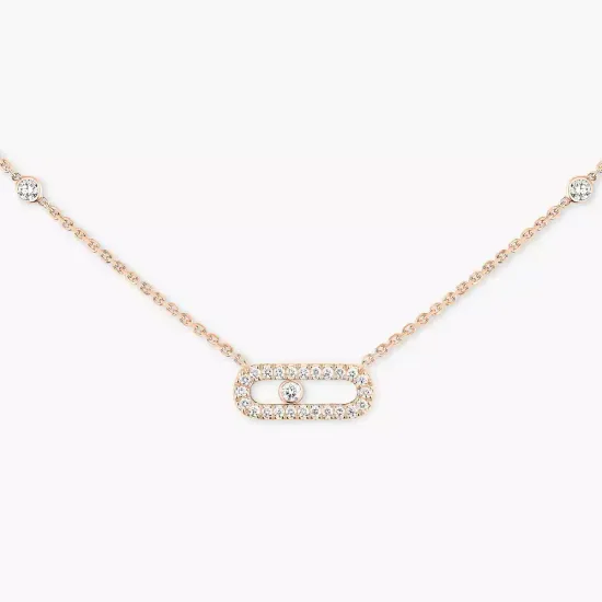 Колье Messika Move Uno Pavé с бриллиантами