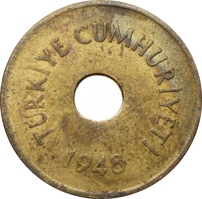 2 1/2 куруша 1948 Турция VF