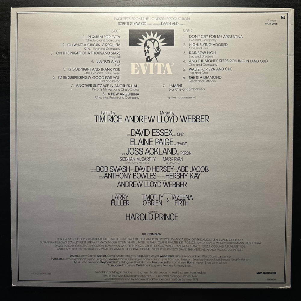 Tim Rice Andrew Lloyd Webber- Evita (Норвегия 1978г.)