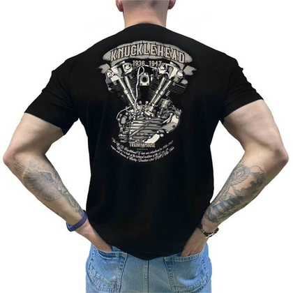 Футболка Franky Mouse KnuckleHead (двигатель) (S / черный)
