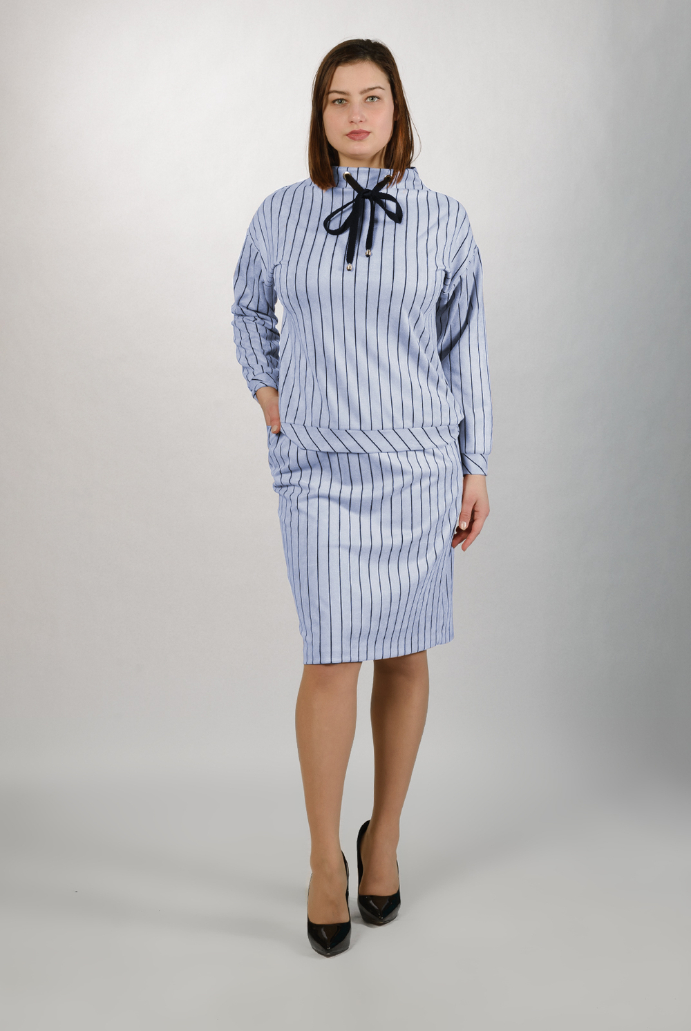 Трикотажный костюм 2764АП, голубой #120Г222764АП