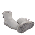 Угги Mini Bailey Bow Fur Brush Boot Grey Violet