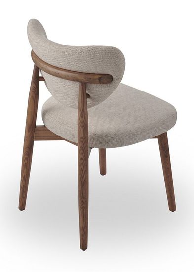 Стул TS-3 / бежевый /цвет орех/ массив ясеня