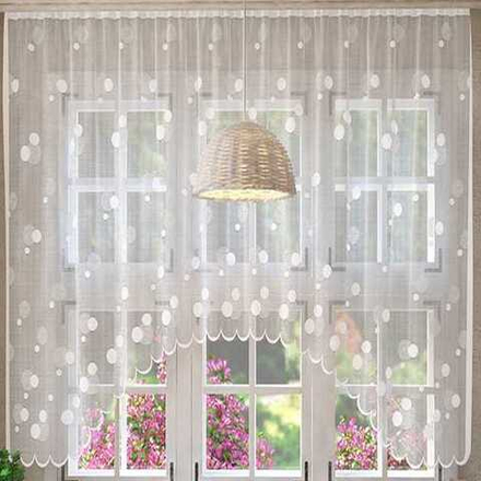 Занавеска "Л. в579Р", цвет белый, на шторной ленте, Беларусь.