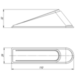 Фиксатор двери DSF-110 прозрачный