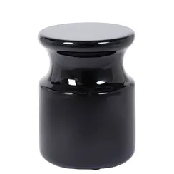 Кофейный стол Perry Ø33х45 см, черный глянец