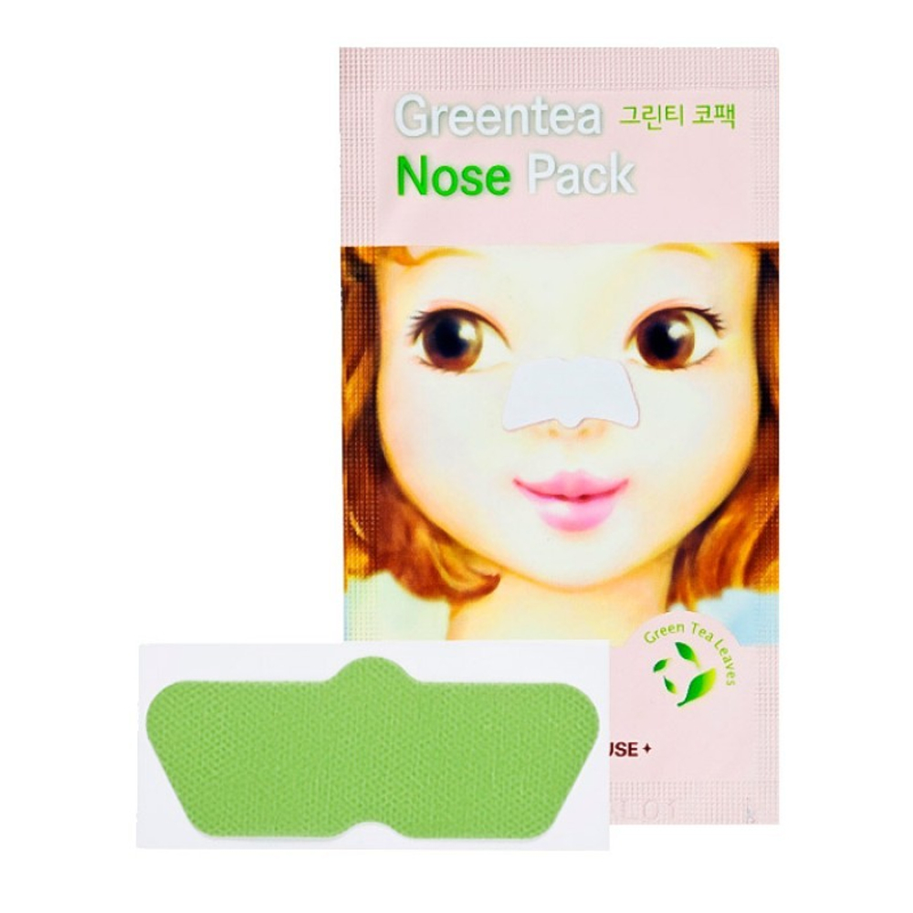 Etude House Green Tea Nose Pack полоска от черных точек с экстрактом зелёного чая