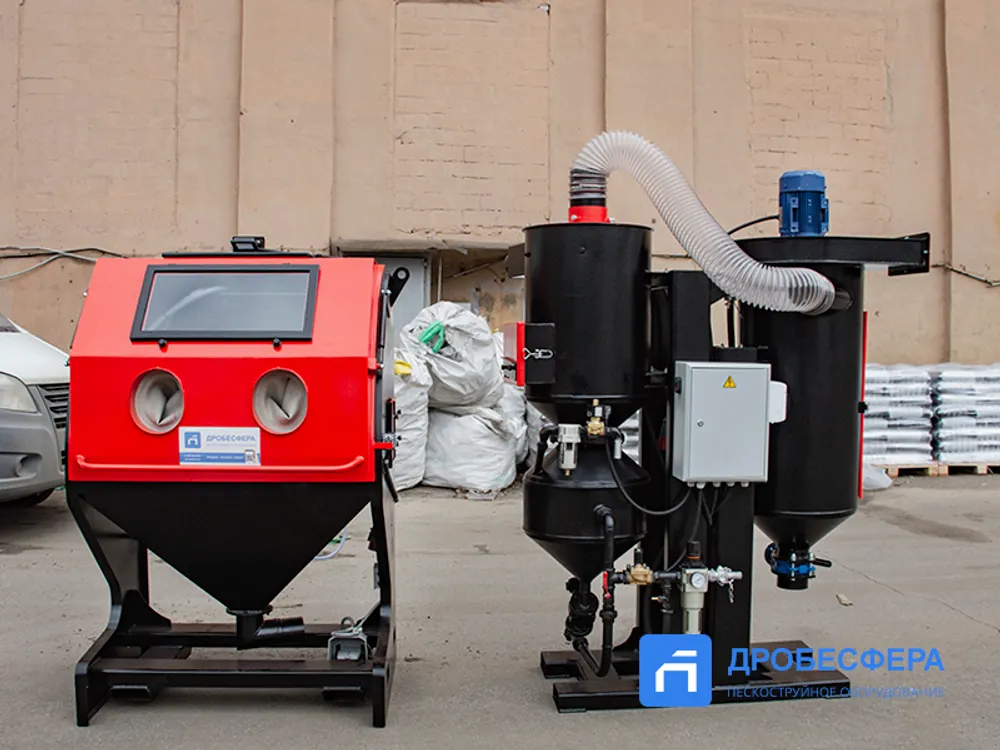 Пескоструйная камера PST КСО-110-Н-ФВР-М с фронтальной загрузкой