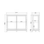 Низкая витрина Case CS160/2