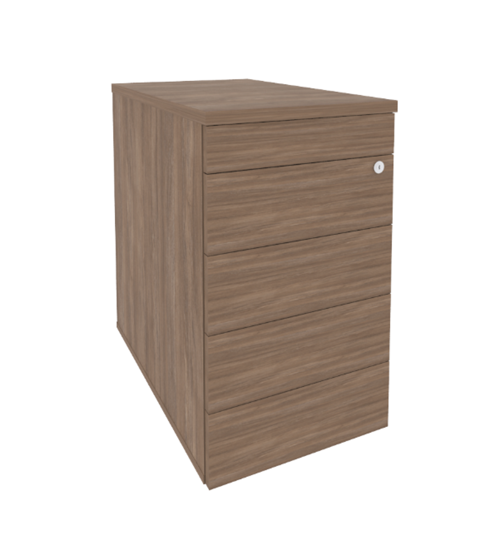 Тумба приставная 4 ящика TIP-ON Onix Direct