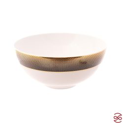 Набор салатников Falkenporzellan Deluxe Shape - Rio Black Gold 21 см (6 шт)