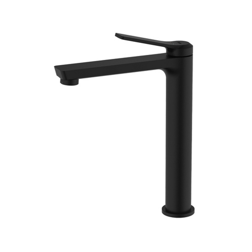 Смеситель для раковины 25к IDDIS PARBL01i01 "Parker" высокий, литой, под гайку, ЧЕРНЫЙ матовый