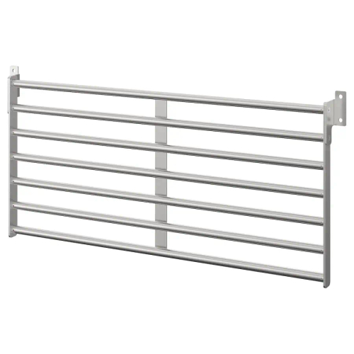 Настенная решетка - KUNGSFORS IKEA/ КУНГСФОРС ИКЕА, 56х26,5 см, серебряный