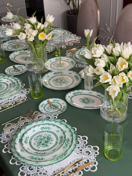 Салатник круглый First Lady Зеленый сад