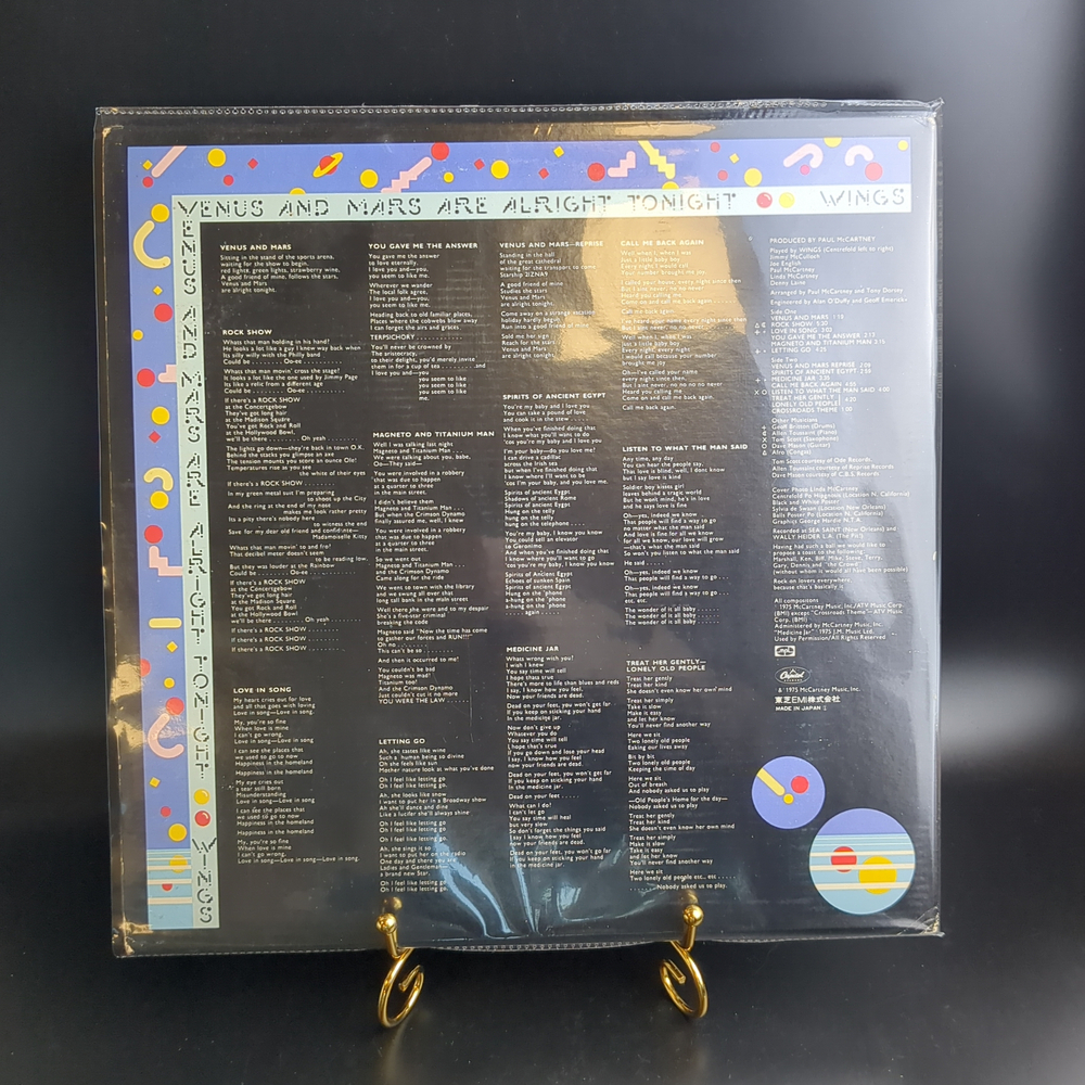 LP Paul McCartney Wings - Venus And Mars. Виниловая пластинка 12 дюймов. Япония 1975 год.