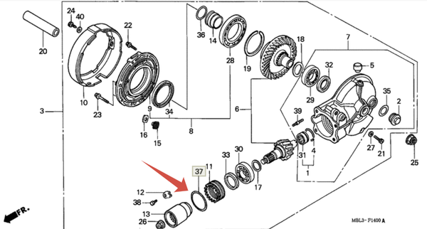 Honda O-ring 91359-MB0-000