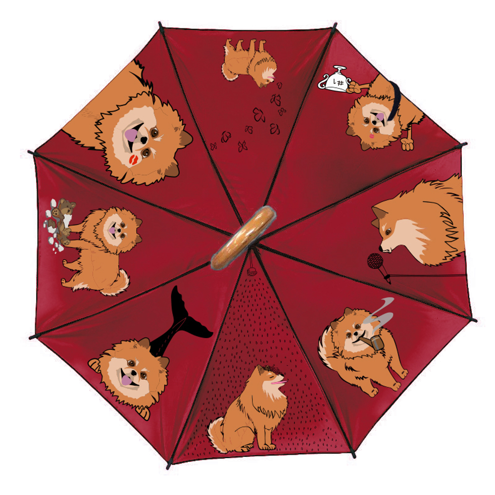 Зонт "Веселые Шпицы"