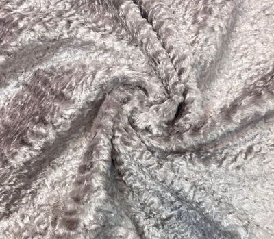 Ткань искусственный плюшевый мех - (Италия) вискоза/хлопок ш-140см цена за 1 м