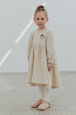 Платье бархатное в горох