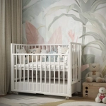 Кроватка Hollie с универсальным маятником и ящиком, цвет белый