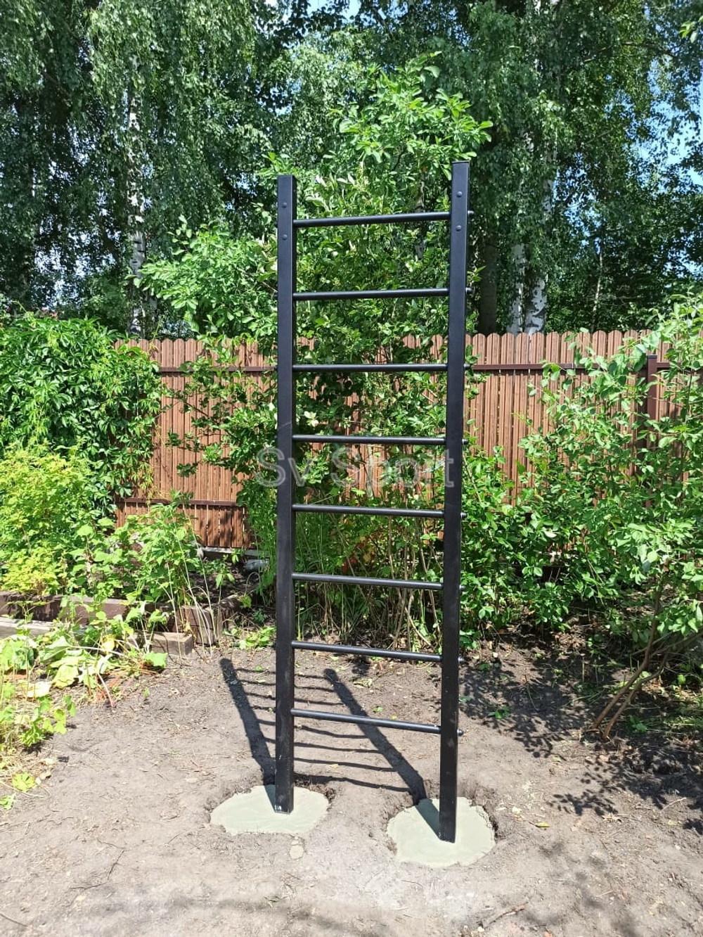 Монтаж уличной шведской стенки Sv Sport (2 вертикальных столба)