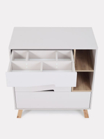 Комод пеленальный Rant Lago Pro 800/4 с органайзером Crystal beige