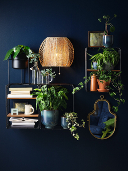 IKEA MÅNALG  (ИКЕА МÅНАЛГ)  -  Настенный светильник, стационарная установка, осока/ручная работа