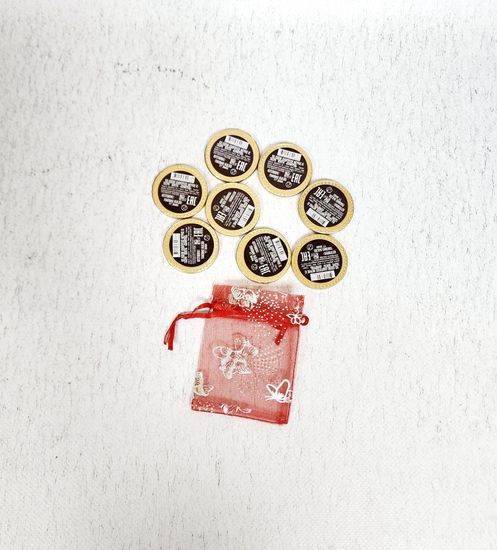 Мешок для подарков бирюза 20 шт