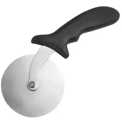 Нож д/пиццы «Проотель»; сталь нерж.,пластик; D=10,L=24/14см; металлич.,черный 4070615/PCT400