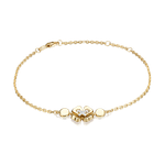 Браслет «Клевер. Незабываемые моменты» из лимонного золота c бриллиантами Артикул: 05-0695-00-101-1121