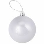 Шары ёлочные 8 шт., 8 см, "Eden Colors", пластик, цвет: серебристый/жемчужный, ЗОЛОТАЯ СКАЗКА, 591981