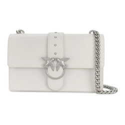 Сумка Pinko Love Leather Rivet Decoration Bird Swallow Bag Messenger Shoulder Bag Women's White, 1P21KM-Y5FF-I09