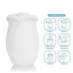 Мастурбатор White Rose белый 10 см