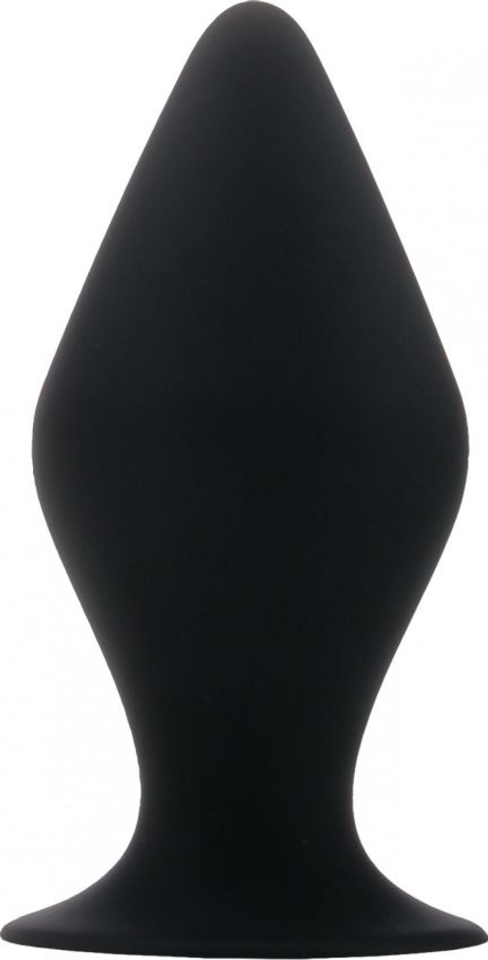 Чёрная малая анальная пробка Butt Plug with Suction Cup Small (Цвет: черный)