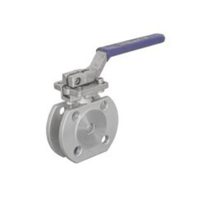 Кран шаровый межфланцевый под привод нержавеющий (1PC), AISI304 DN20 (3/4"), (CF8), PN16