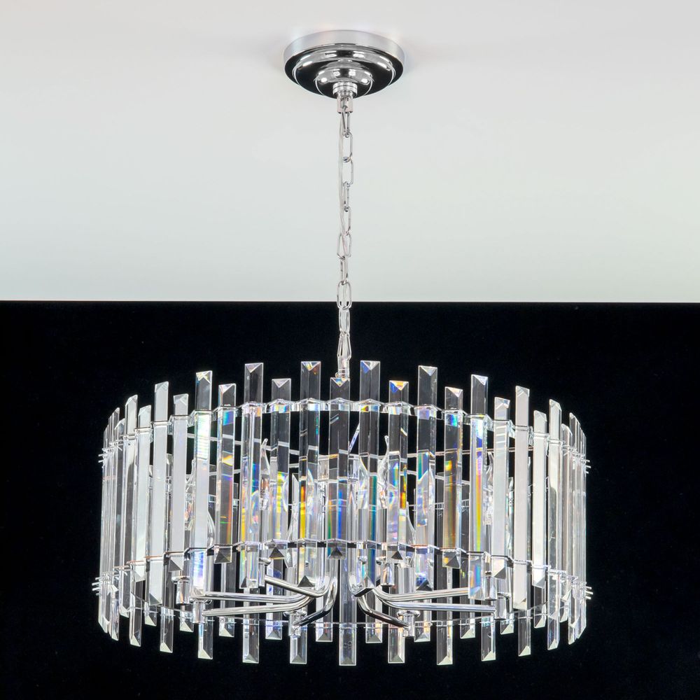 Citilux Ингвар CL334181 Люстра подвесная хрустальная Хром