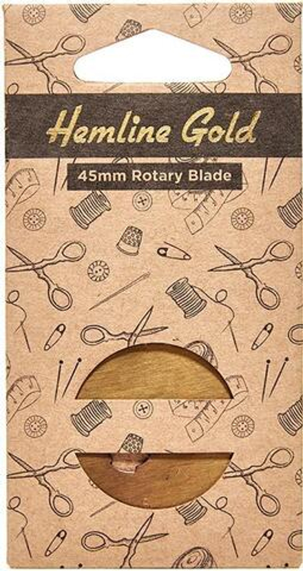 Запасное лезвие к раскройному ножу, диаметр 45 мм, 1 шт, цвет лезвия - матовое золото