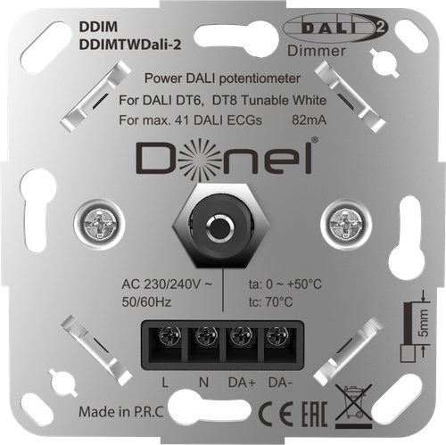Потенциометр Dali 10-16.5В DC, 82мА, с встроенным источником питания, роторный