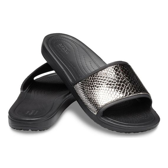 Crocs Sloane Metaltext 'Black'