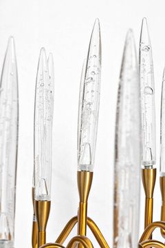 K2PG0330-80 Люстра латунь/стекло прозр. d.80 h.43см