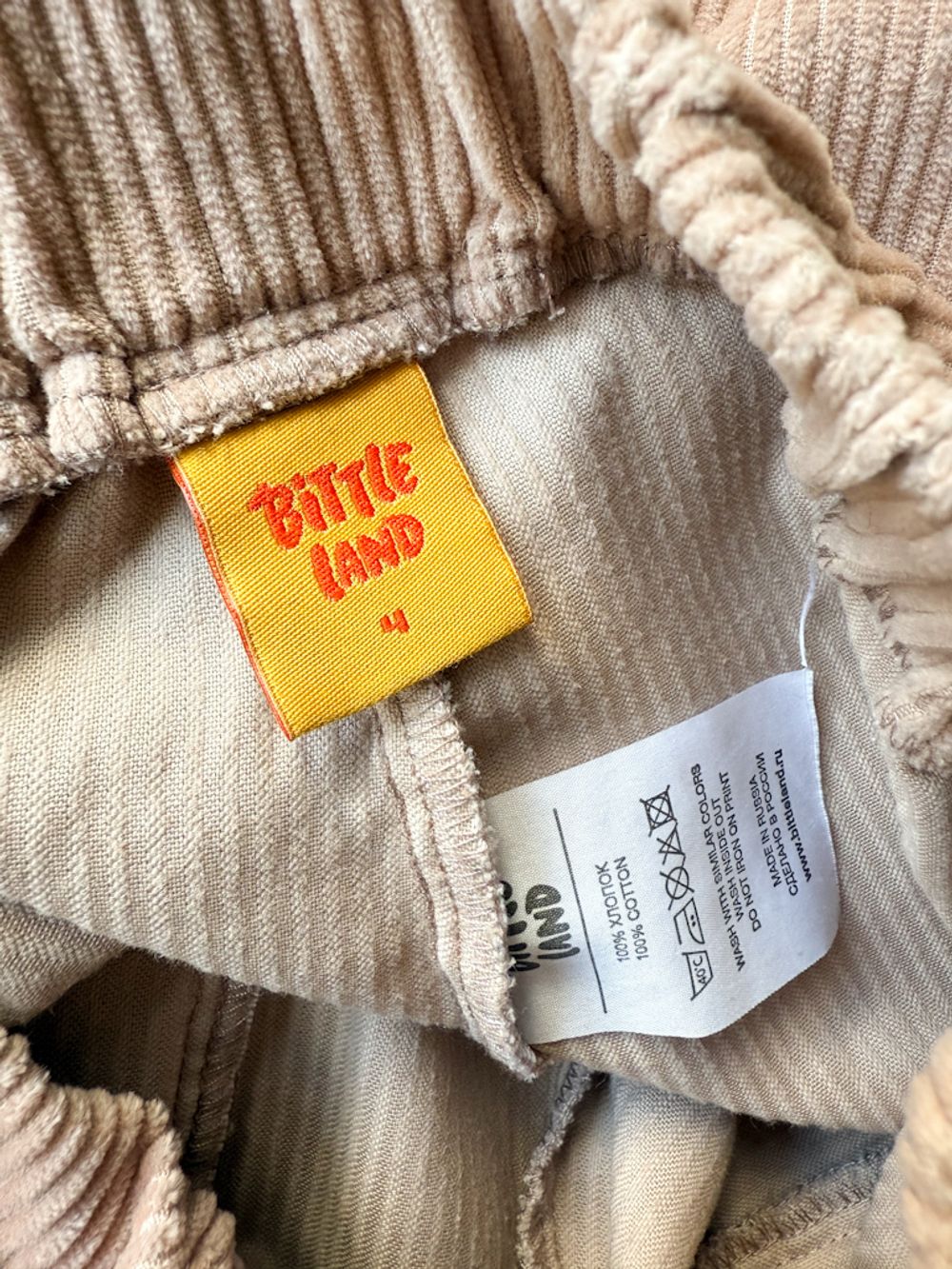 Вельветовые брюки Bittle Land, 104