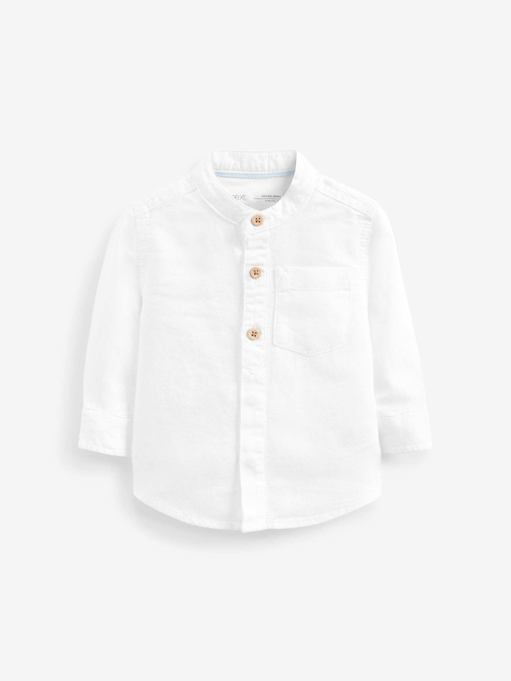 Рубашка льняная для мальчика Next U80-068, Белый