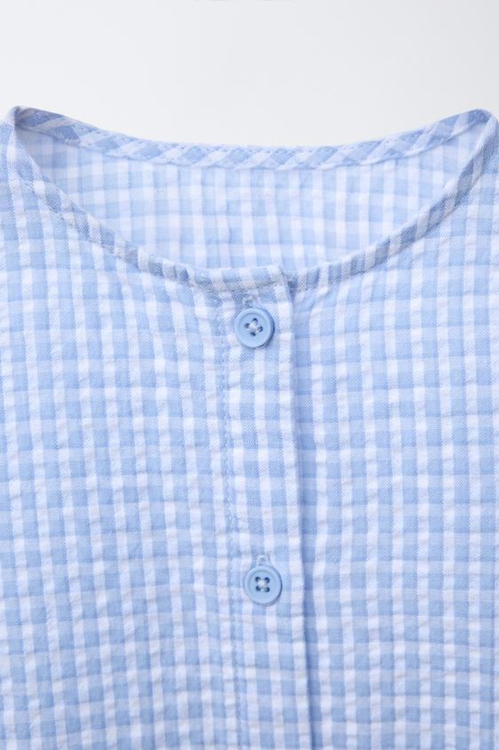 ZARA КОМБИНЕЗОН В КЛЕТКУ ВИШИ, СИНИЙ