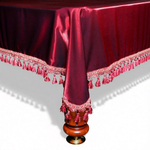 Покрывало на бильярдный стол Монако, 8 футов, шёлк, бордовое