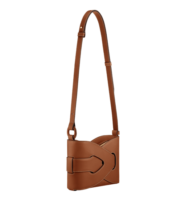 Сумка Polene NODDE EDITION SMOOTH COGNAC